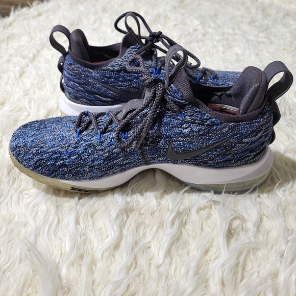 NIKE LEBRON James 15 Low Signal Blue A01755-400 Sneakers Basketball Shoes SZ 8.5 - Picture 4 of 11